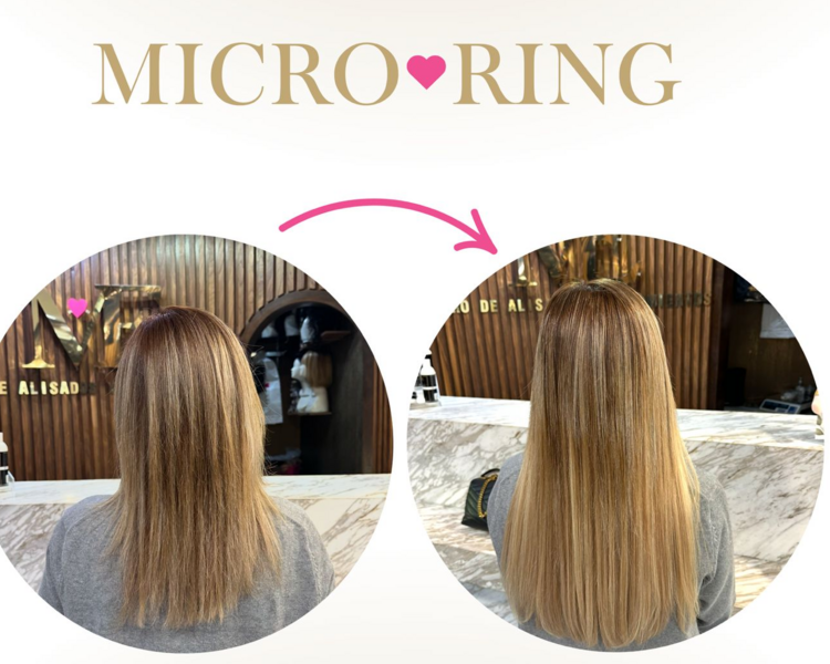Aplicación de Micro Ring 1 x1 (10 mechas)