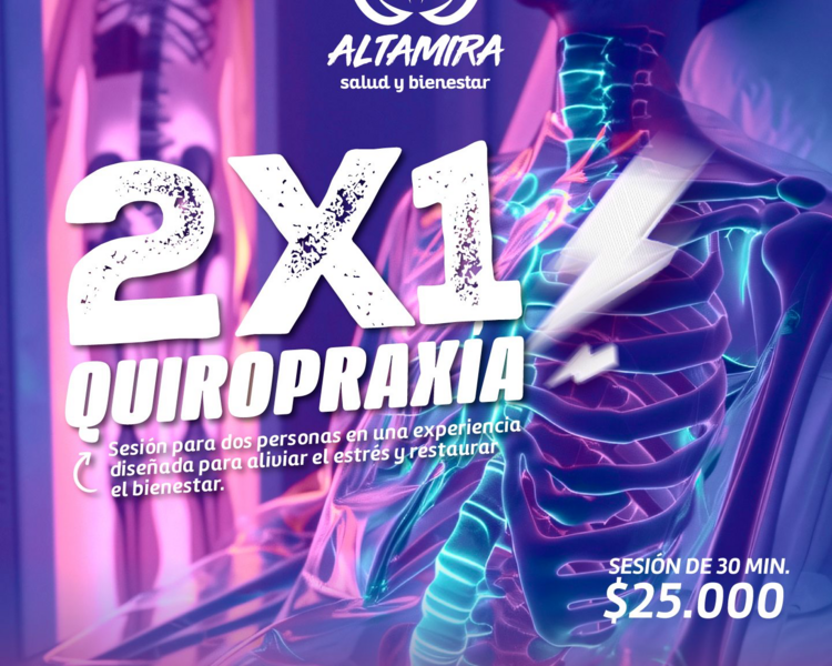 QUIROPRAXIA 2x1 / EN PAREJA SIMULTANEO / LUNES A VIERNES