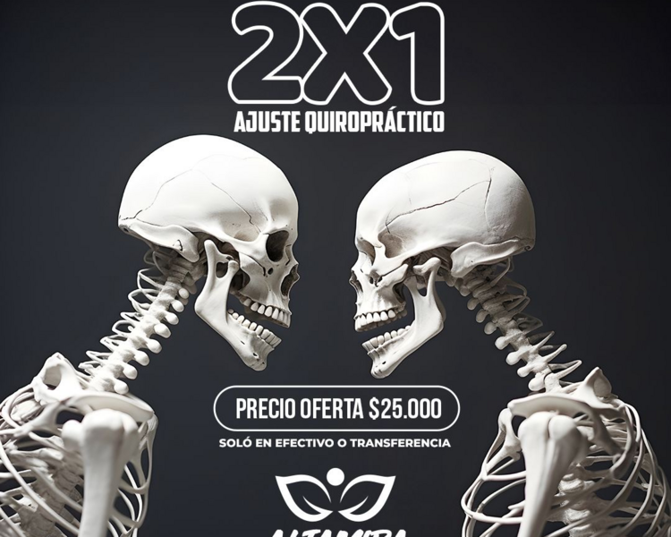 QUIROPRAXIA 2x1 / EN PAREJA SIMULTANEO / LUNES A VIERNES