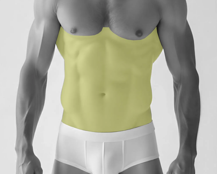 Depilación láser abdomen hombre (6 sesiones + 2 sesiones GRATIS)