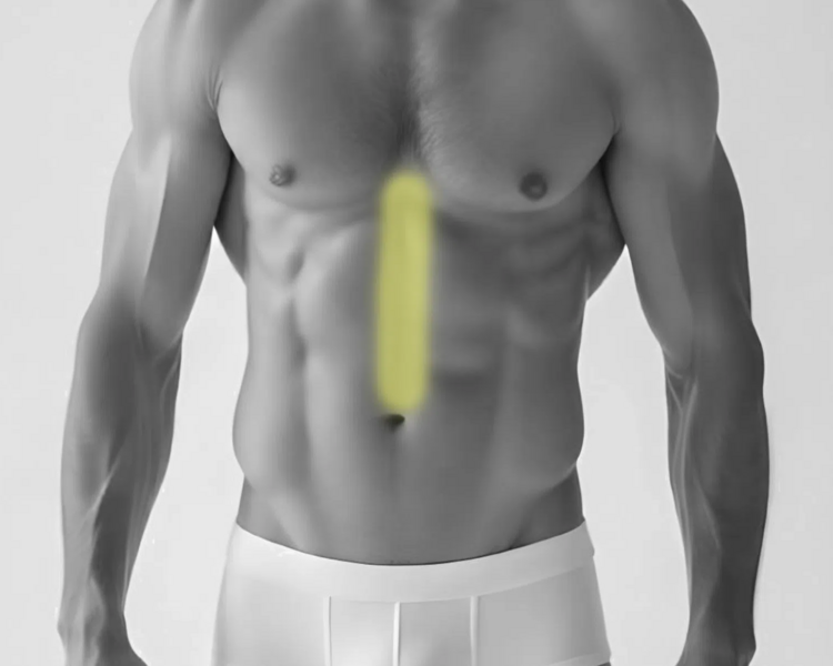 Depilación láser línea media hombre (6 sesiones + 2 sesiones GRATIS)