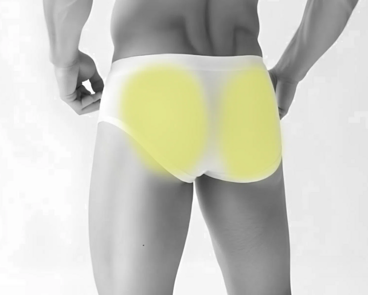 Depilación láser glúteos hombre (6 sesiones + 2 sesiones GRATIS)