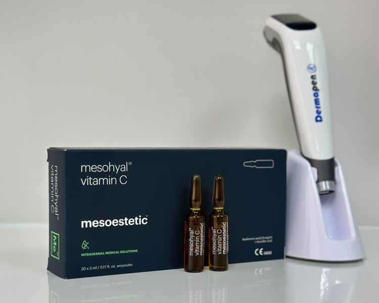 Mesoterapia facial antioxidante con vitamina C (Dermapen, 1 sesión)