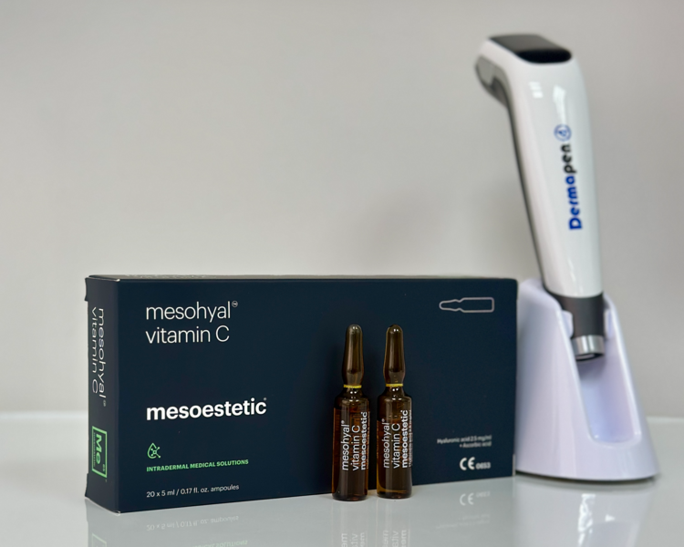 Mesoterapia facial antioxidante con vitamina C (Dermapen, 3 sesiones)