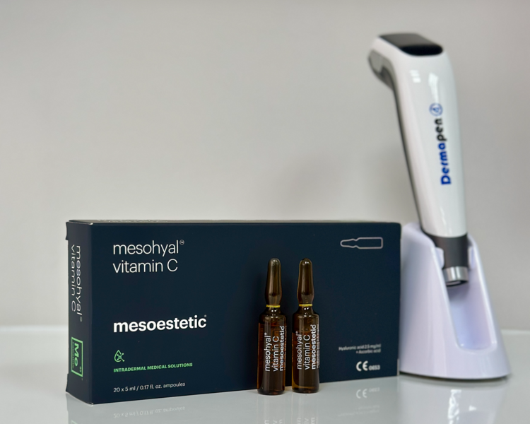 Mesoterapia facial antioxidante con vitamina C (Dermapen, 6 sesiones)