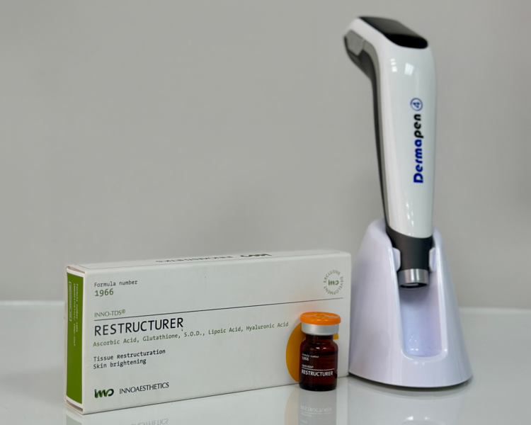 Mesoterapia facial re-estructurante/antioxidante (Dermapen, 4 sesiones)
