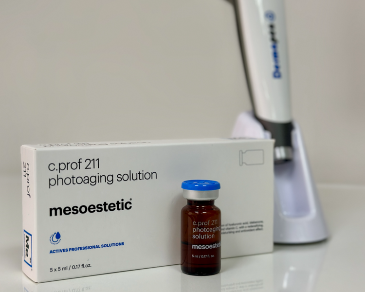 Mesoterapia facial para piel con fotodaño / "anti-aging" (Dermapen, 1 sesión)