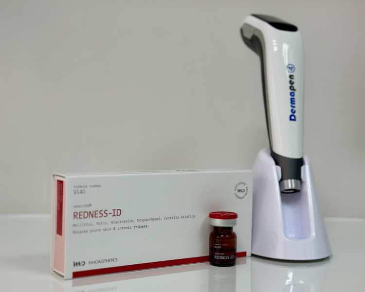 Mesoterapia para pieles con tendencia al enrojecimiento (Dermapen, 1 sesión)