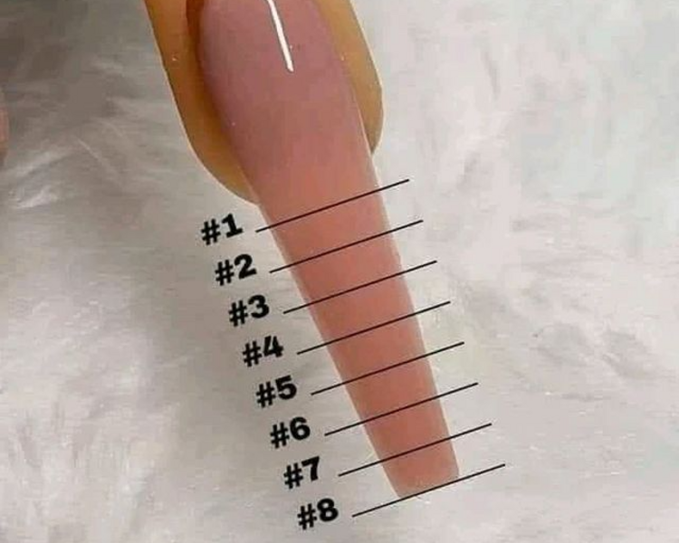 Uñas esculturales de acrílico #1 o #2