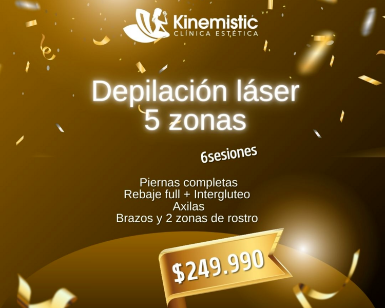 PA Depilación láser 5 zonas marzo 2025