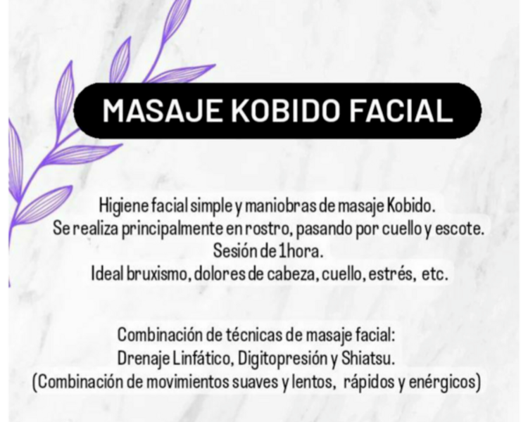 Masaje Kobido facial- Dermatocosmiatria
