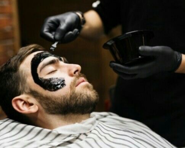 Corte de cabello mascarilla facial más barba 