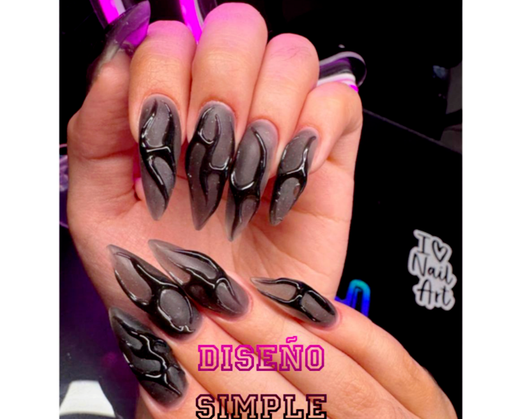 ✨Esculpidas largo N°5 a N°7 diseño simple