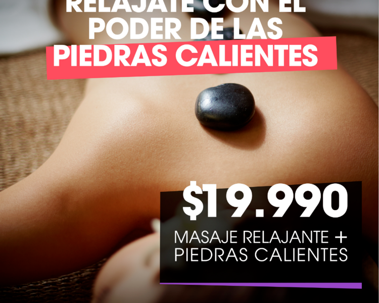 Masaje de 40 minutos con piedras calientes - Promoción Abril 2025
