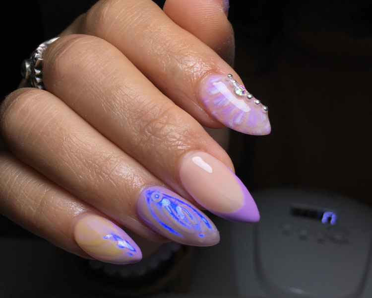 Esculpidas en poly gel hasta largo #2 