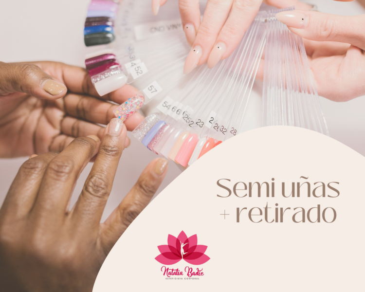 Semi Uñas manos o pies (con diseño)