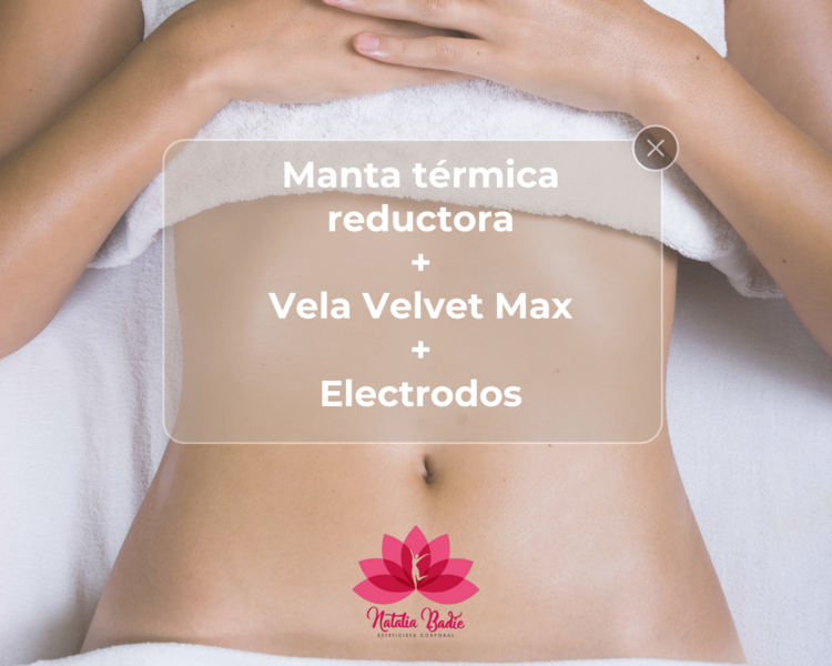 Promo: Manta termica Reductora + Vela Velvet Max + Electrodos