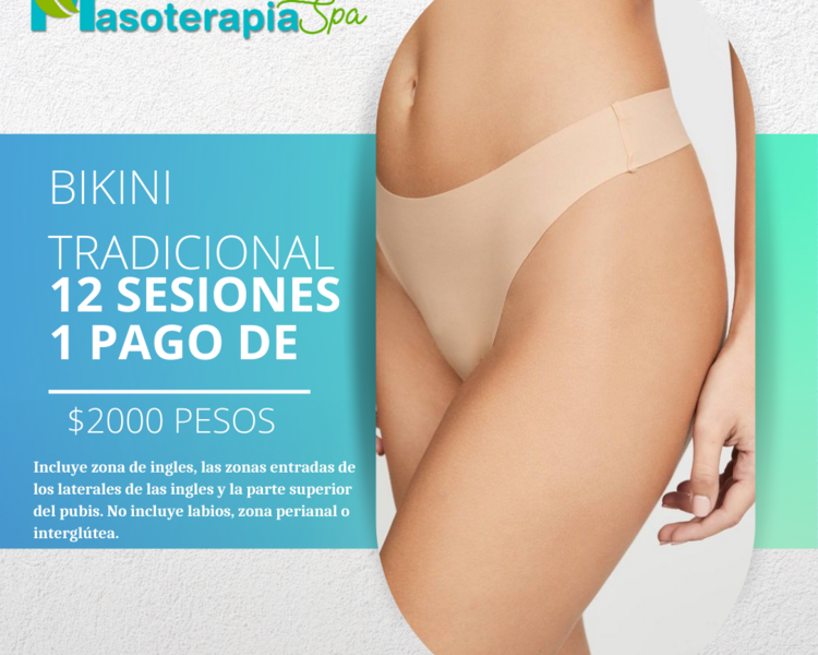 Bikini tradicional (12 Sesiones)