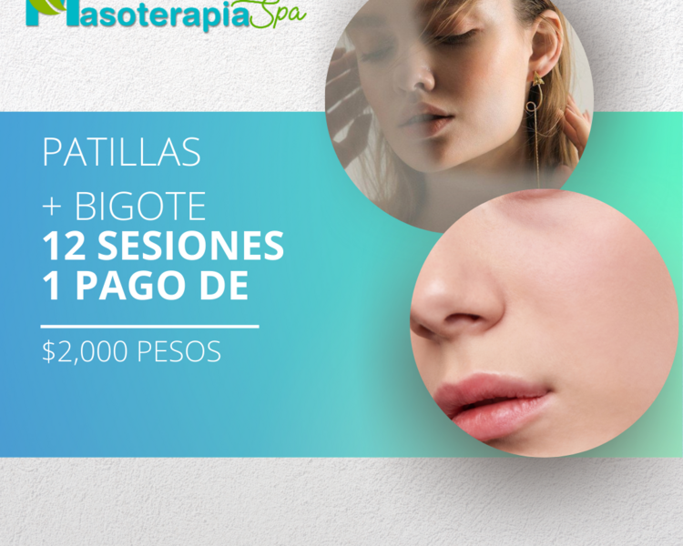 Bigote + Patilla (12 Sesiones)