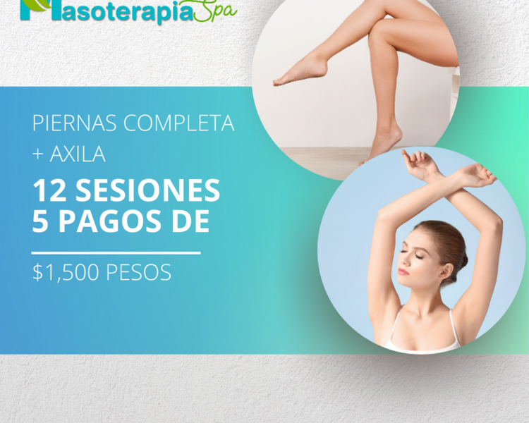 Piernas Completas + Axilas (12 sesiones)