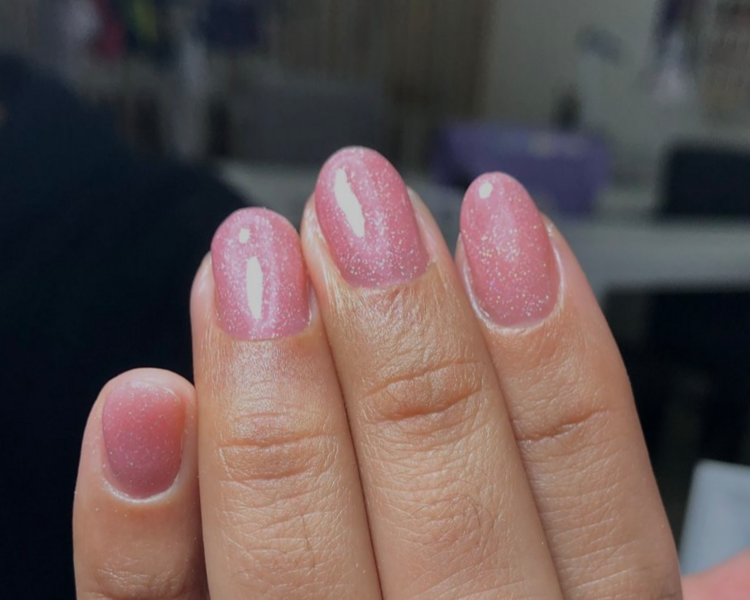 Esmaltado semi liso/nail art