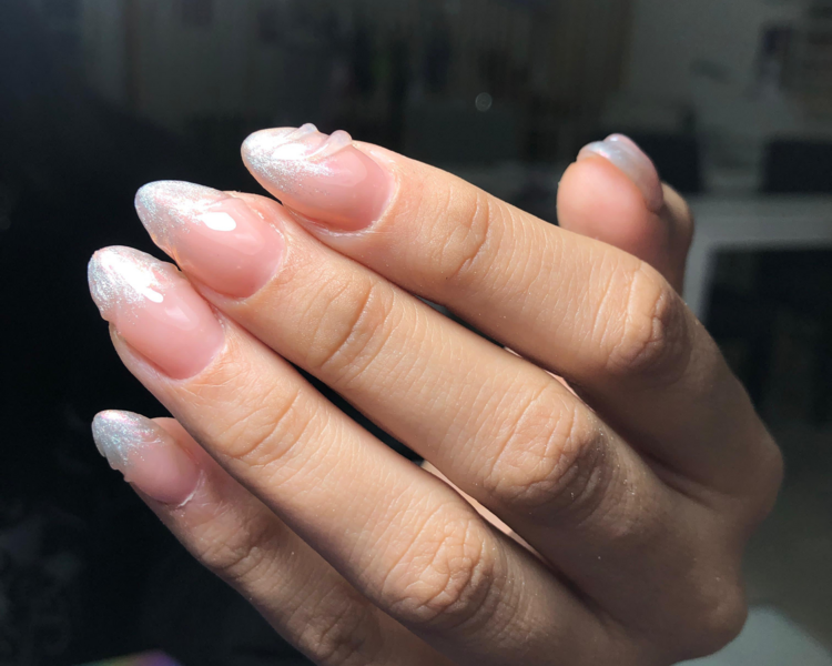 Soft gel + semi liso/nail art