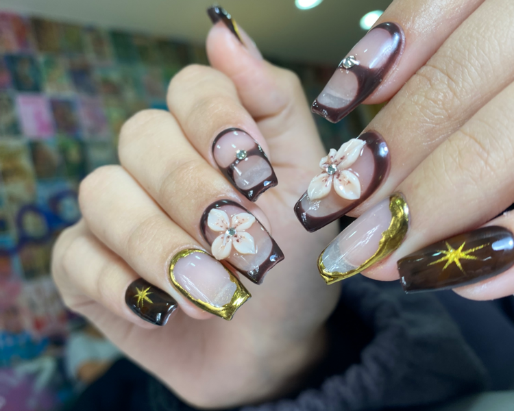 Soft gel/service + esmaltado semi + full nail art 