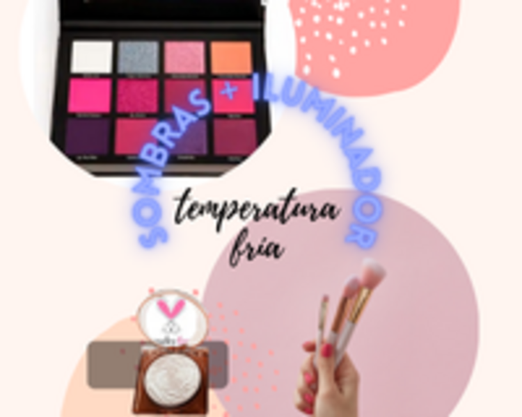 Maquillaje - Kit de sombras + iluminador de tu colorimetría