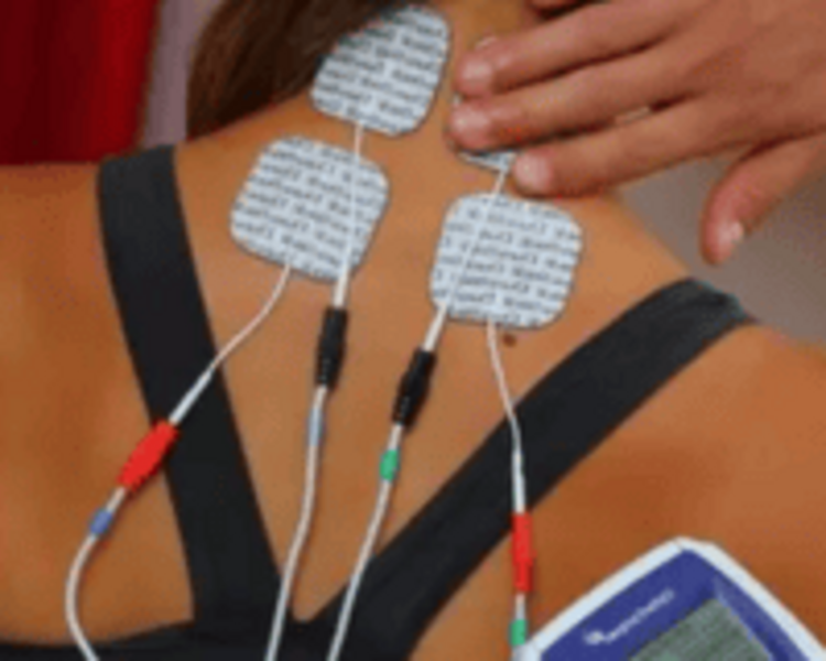 Uso de agentes físicos -electroterapia- dentro de una sesión.