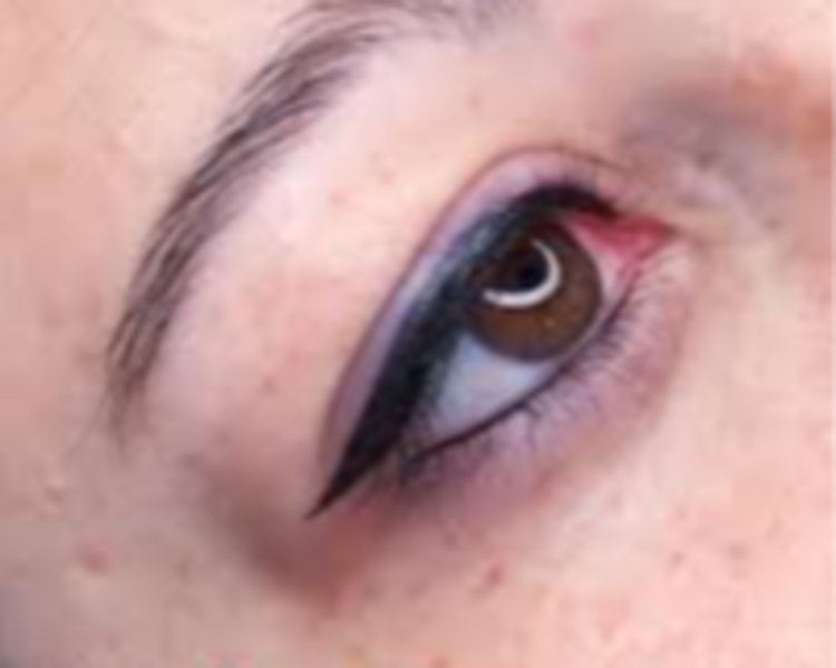 Mantenimiento de micropigmentacion de ojos superior e inferior 