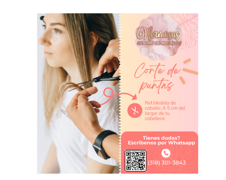 Corte de puntas 5 cm