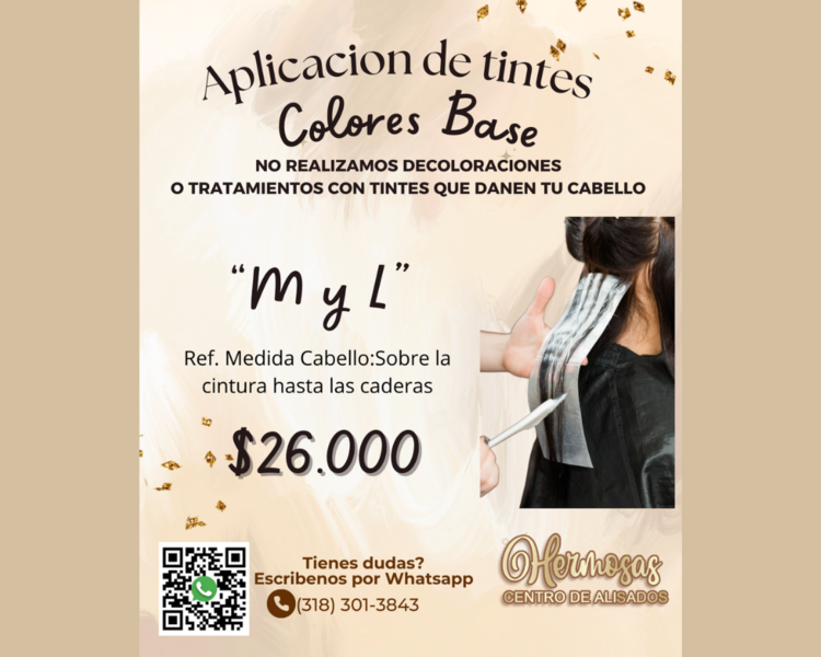 M y L-Aplicación de tinte cabello