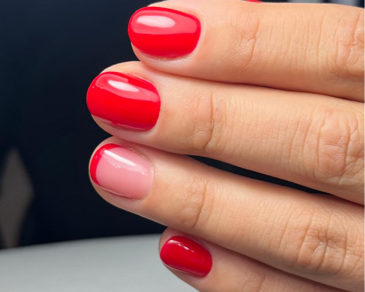 Manicure permanente diseño simple