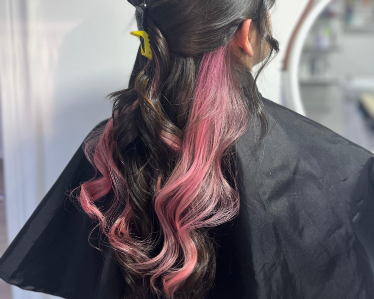 Bloque de color cabello largo