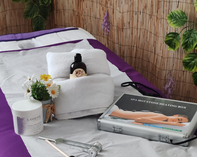 MASAJE OPALO (Masaje de Relajación con Piedras Calientes + reflexología + masaje Craneal + Coctelería).