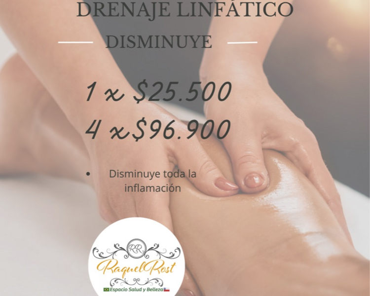 Drenaje linfático manual ( cuerpo parte superior o inferior) 1 sesión 