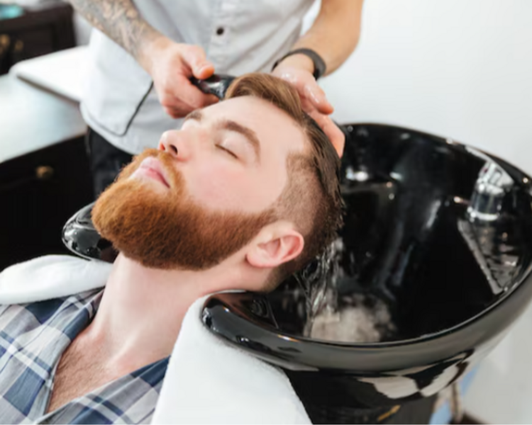 Cabello + Barba + Perfilado de Cejas + Limpieza Facial Masculina