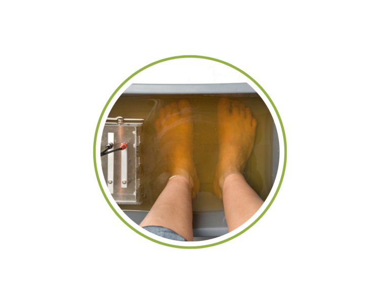 Desintoxicación Iónica de Pies + Pedicura Spa + Gel en Francés.