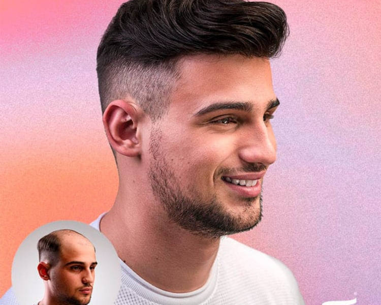 Corte Hombre con Prótesis o Corte en Desgrades con lavado