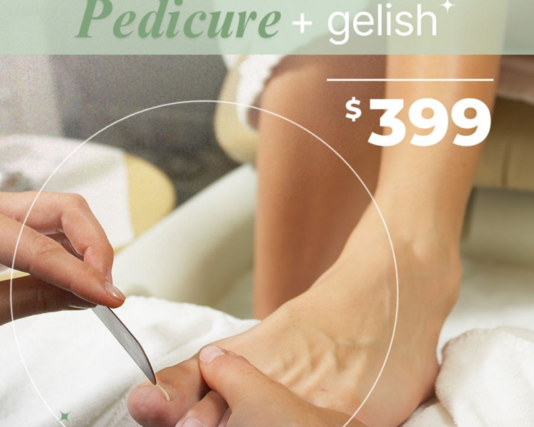 PEDICURA + GEL SEMIPERMANENTE (MARTES Y MIERCOLES)