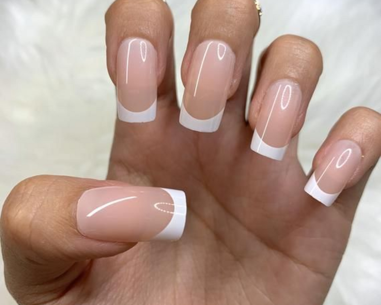 Esculpida Poly gel full francesita