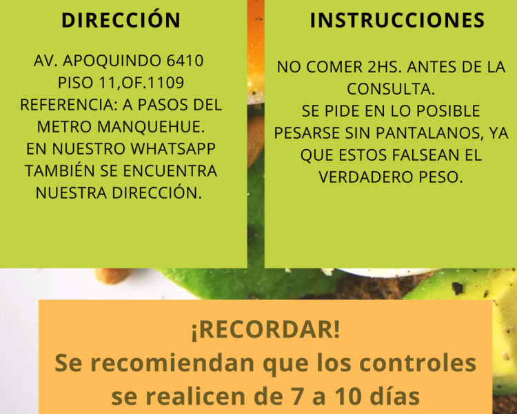 Primera consulta nutricional