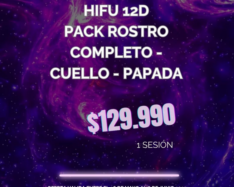 CYBERDAY HIFU 12D PACK ROSTRO COMPLETO, CUELLO, PAPADA