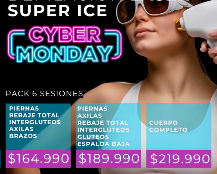 CYBER PACK MUJER PIERNAS + REBAJE + INTERGLÚTEO + AXILA + BRAZOS