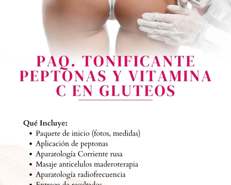 PAQUETE GLUTEOS PEPTONAS Y VITAMINA C