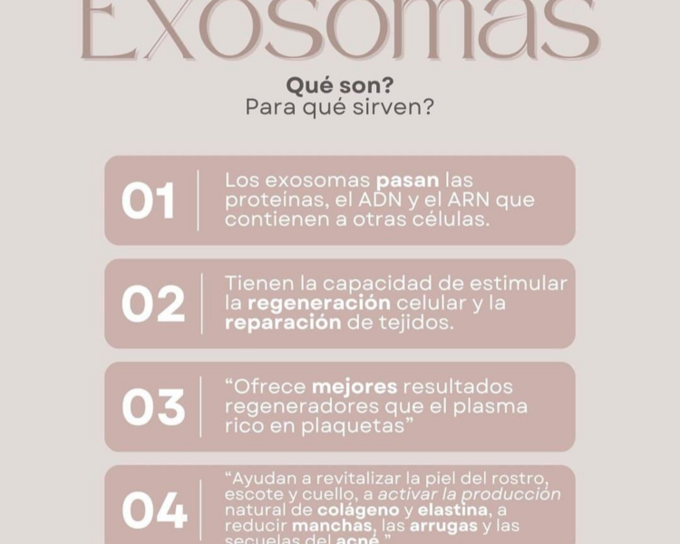 Exosomas (incluye limpieza facial profunda)
