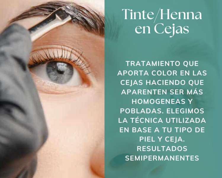 Diseño + Perfilado de Cejas con Henna o Tinte