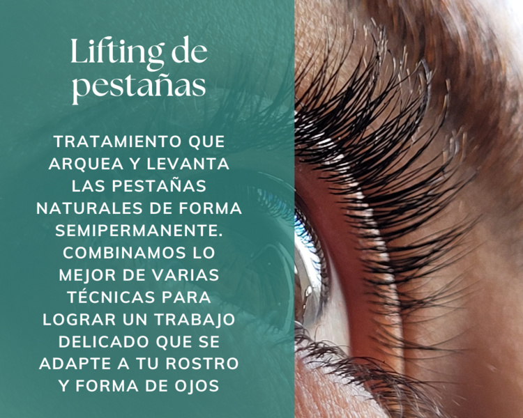 Lifting de pestañas (incluye Nutrición y Bótox)