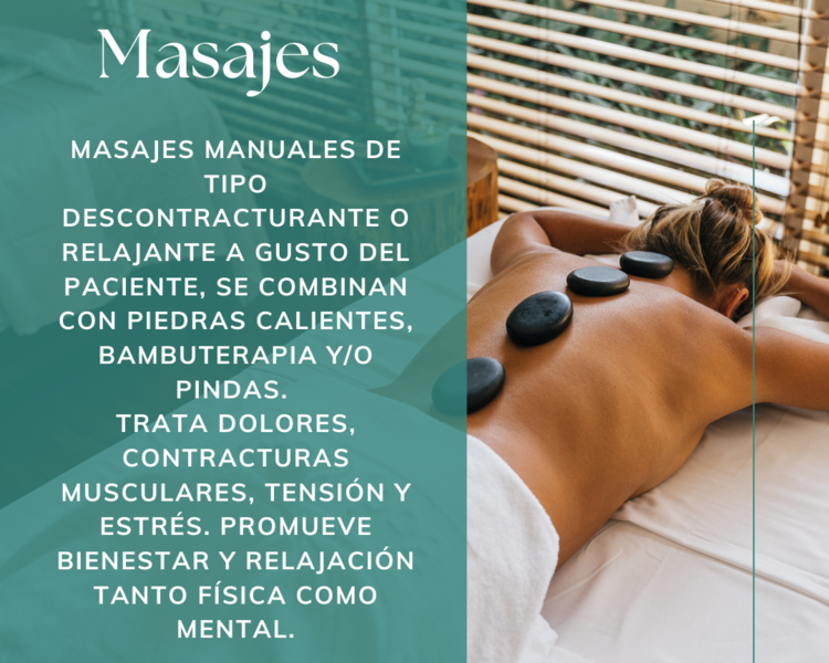 Masaje relajante o descontracturante Completo 