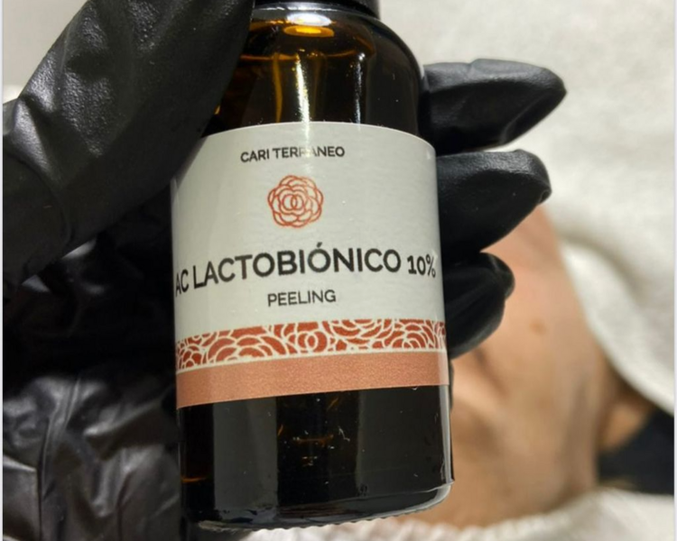 Limpieza facial con peeling quimico